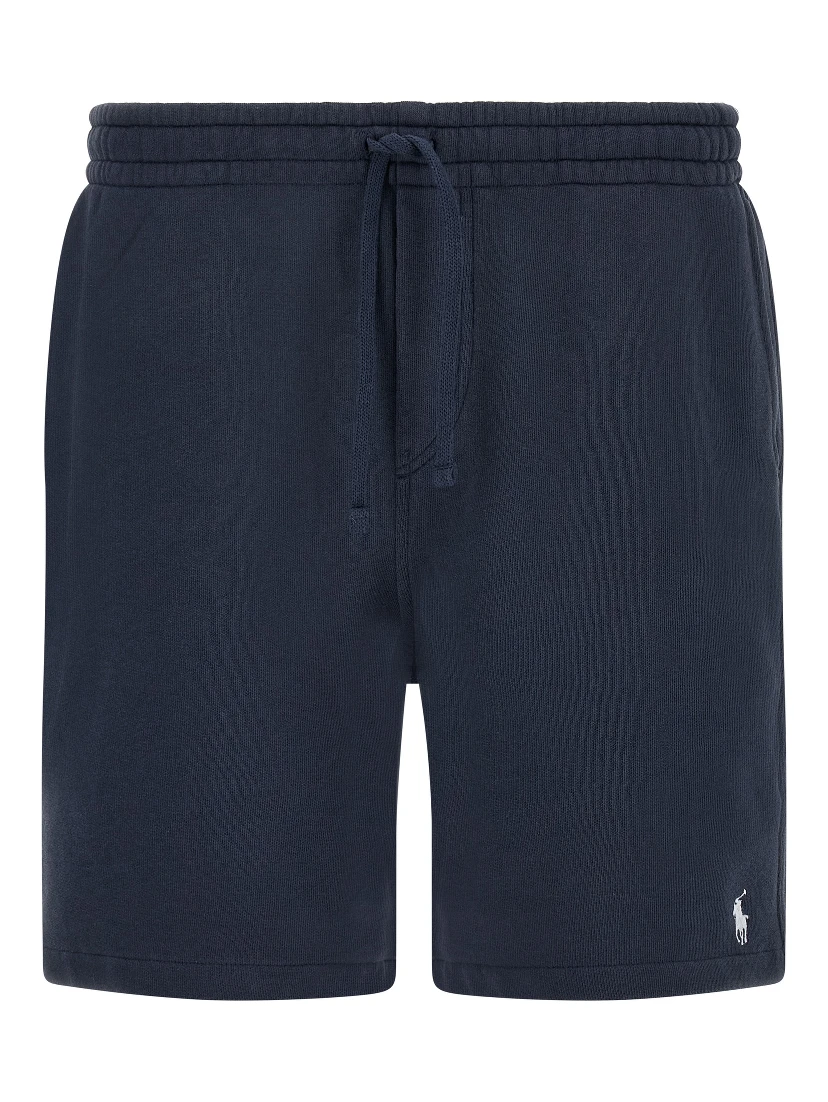 Blue Cotton Bermuda Shorts