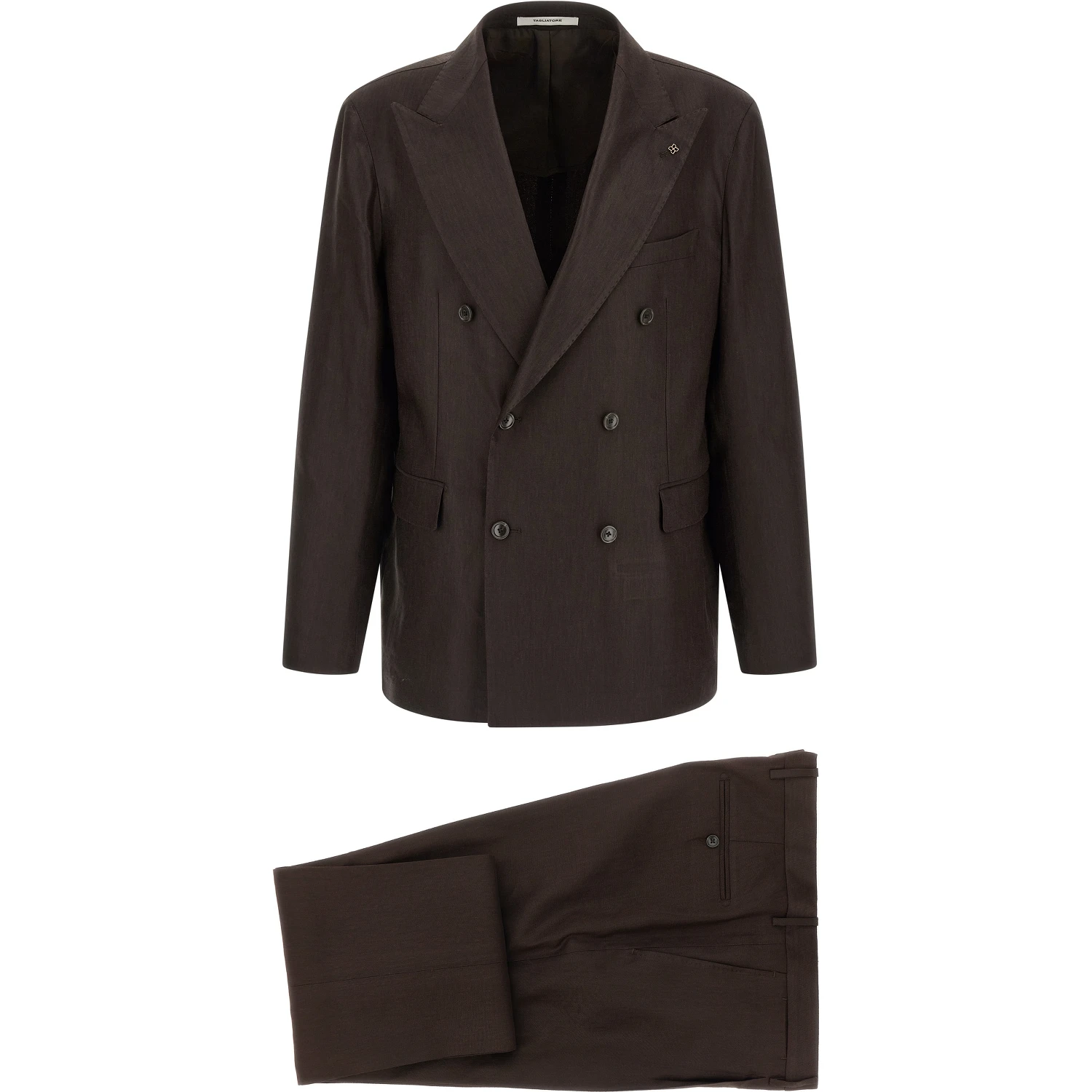 Brown Linen Two-Piece Suit