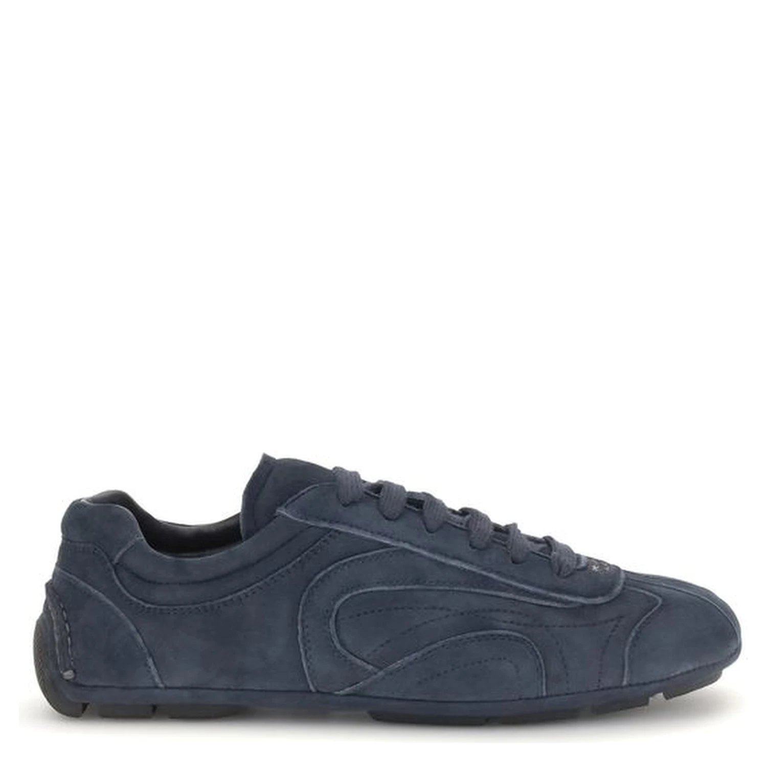 Blue Calf Leather Bos Taurus Athletic Sneakers