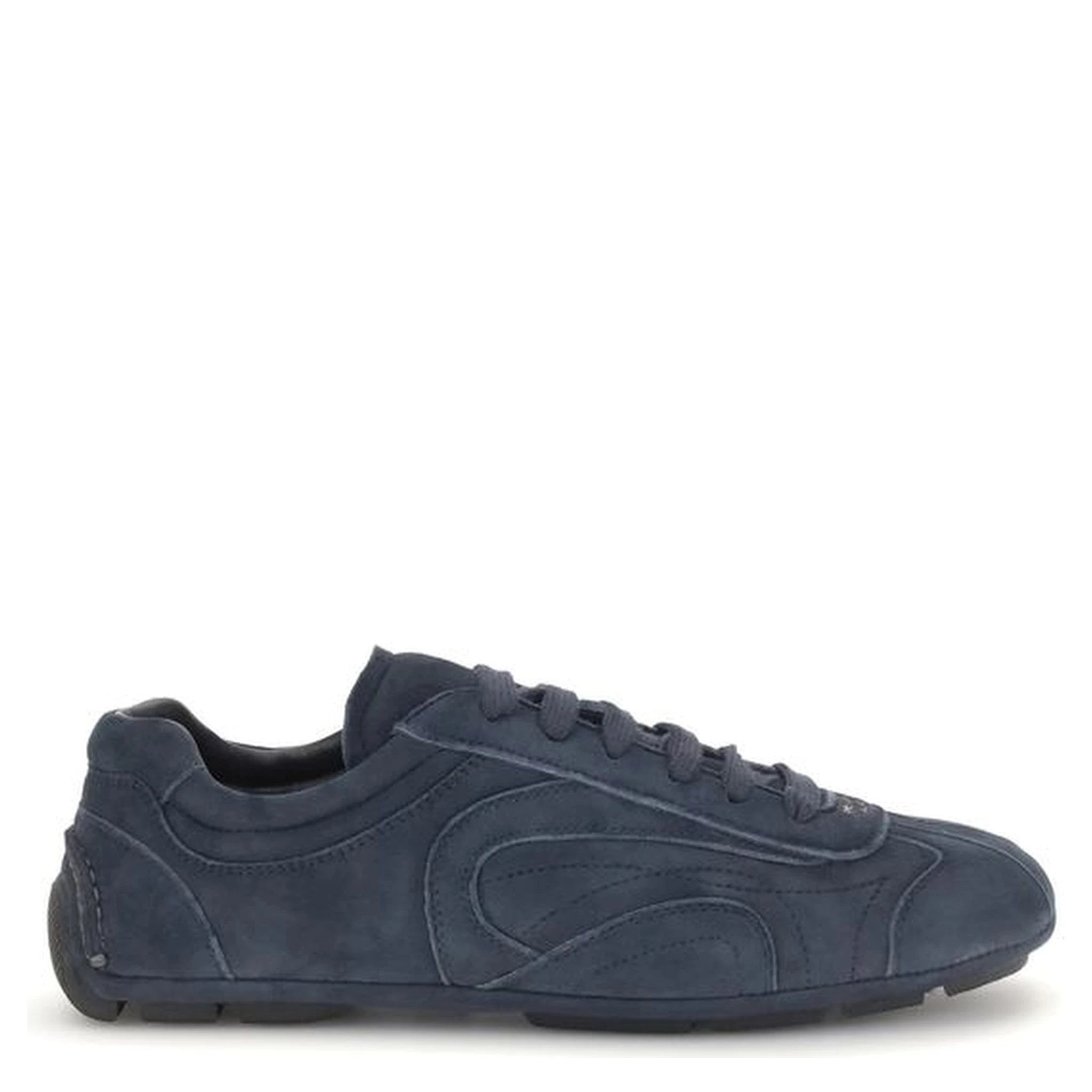 Blue Calf Leather Bos Taurus Athletic Sneakers