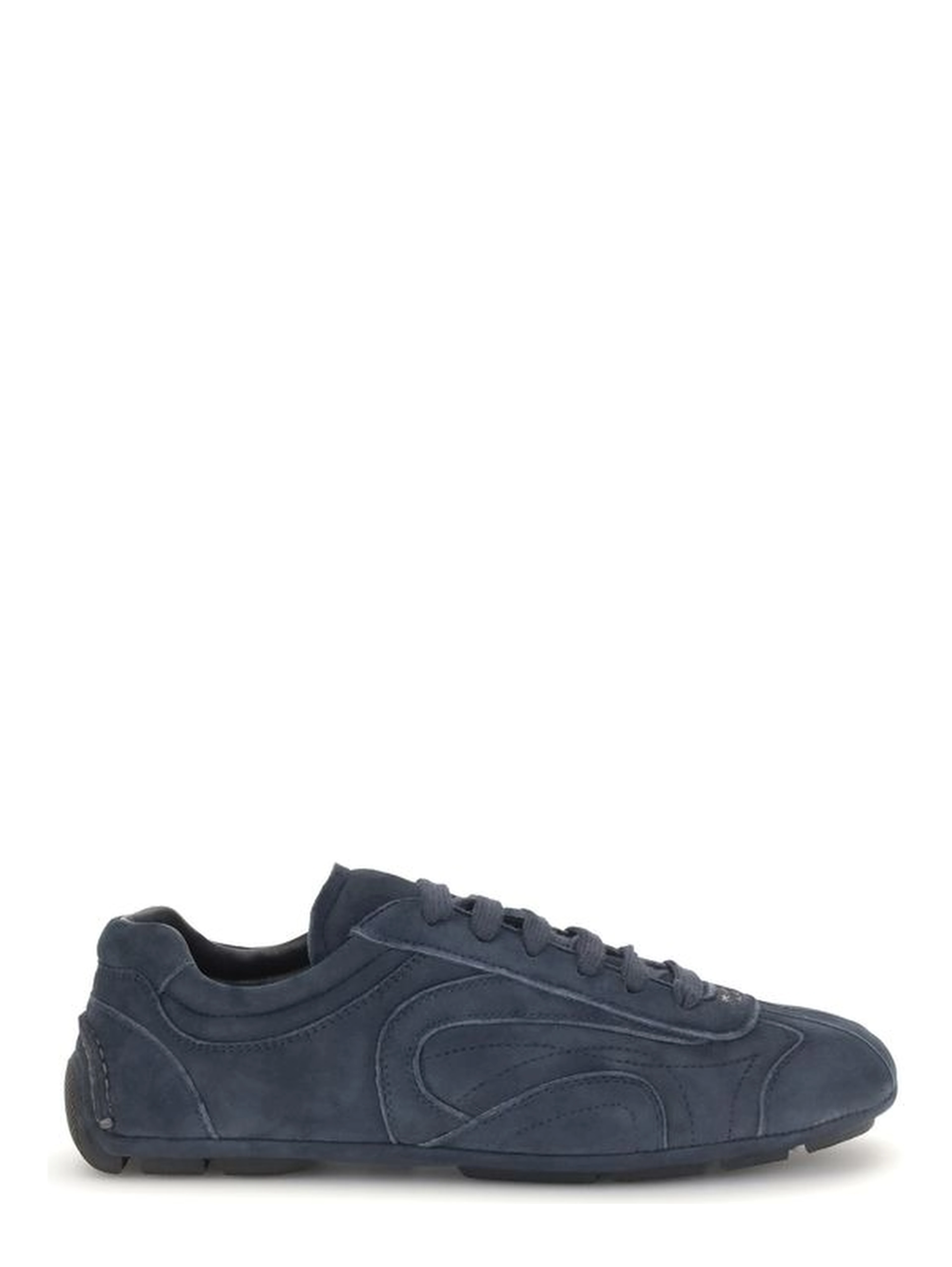 Blue Calf Leather Bos Taurus Athletic Sneakers