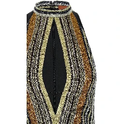 Multicolor Viscose Short Dress