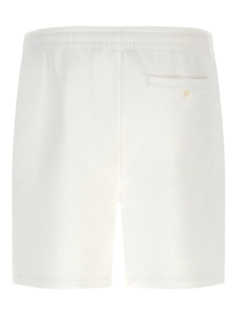 White Cotton Bermuda Shorts