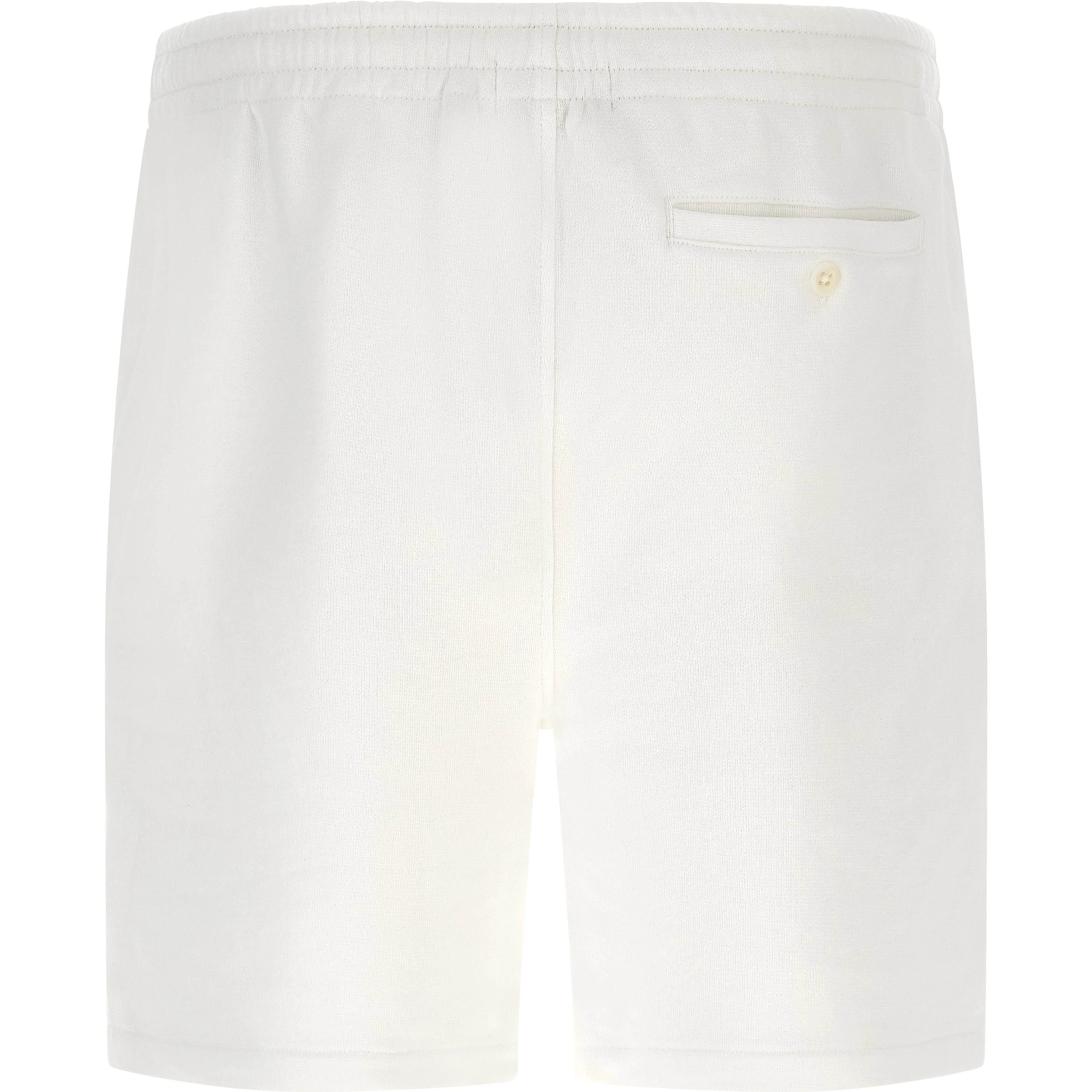 White Cotton Bermuda Shorts