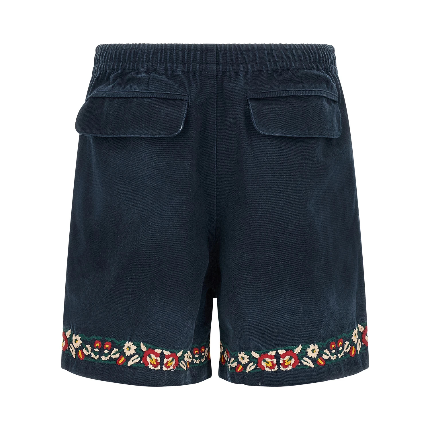 Blue Cotton Bermuda Shorts