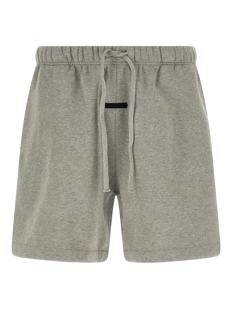 Gray Cotton Bermuda Shorts