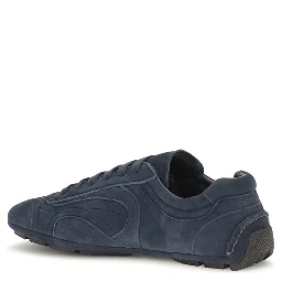 Blue Calf Leather Bos Taurus Athletic Sneakers
