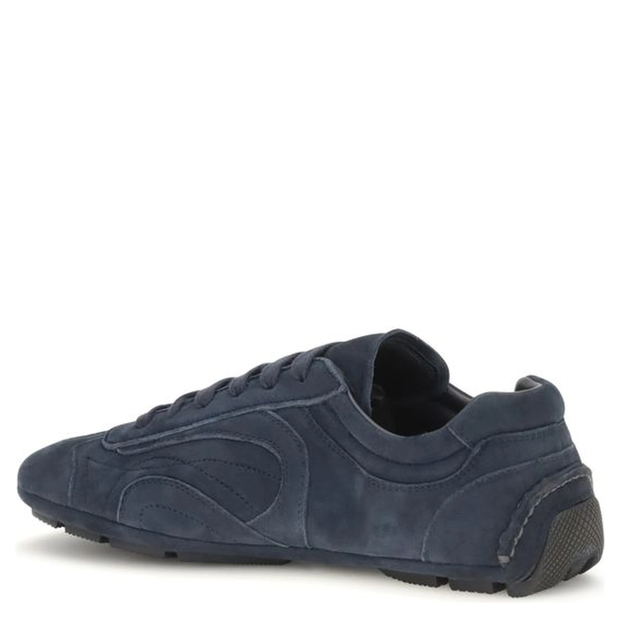 Blue Calf Leather Bos Taurus Athletic Sneakers