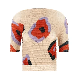 Beige Polyester Pattern Shirt