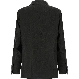Black Linen Two-Piece Suit