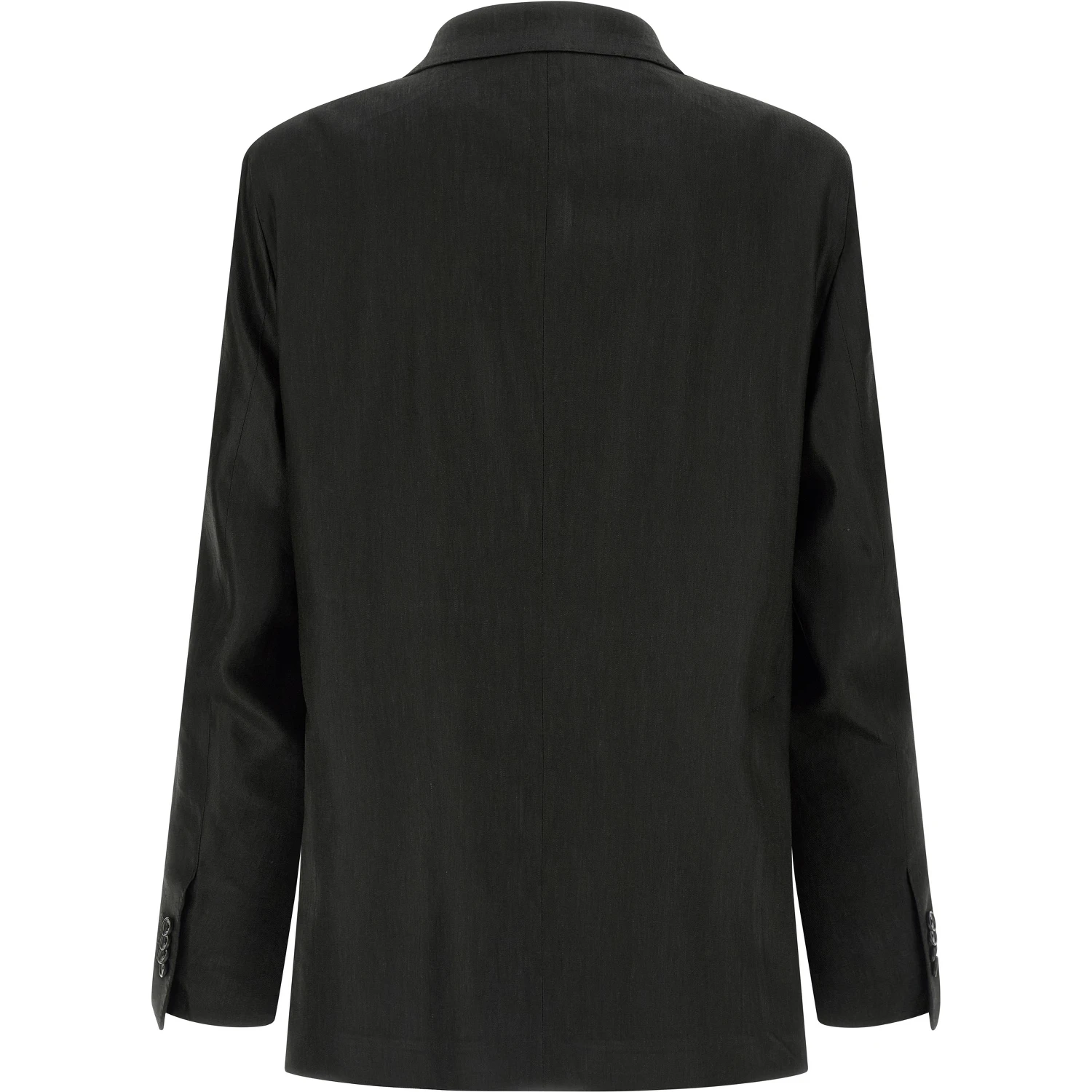 Black Linen Two-Piece Suit