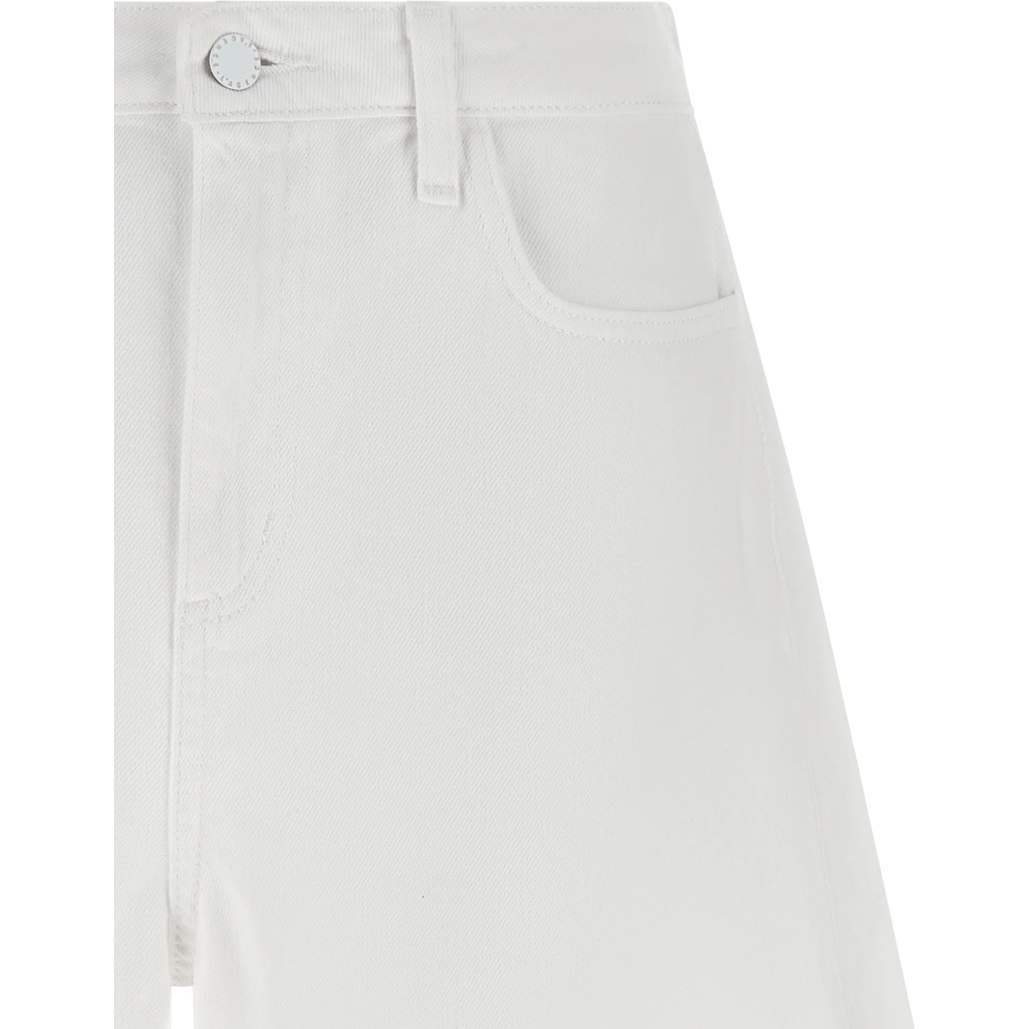 White Cotton Bermuda Shorts