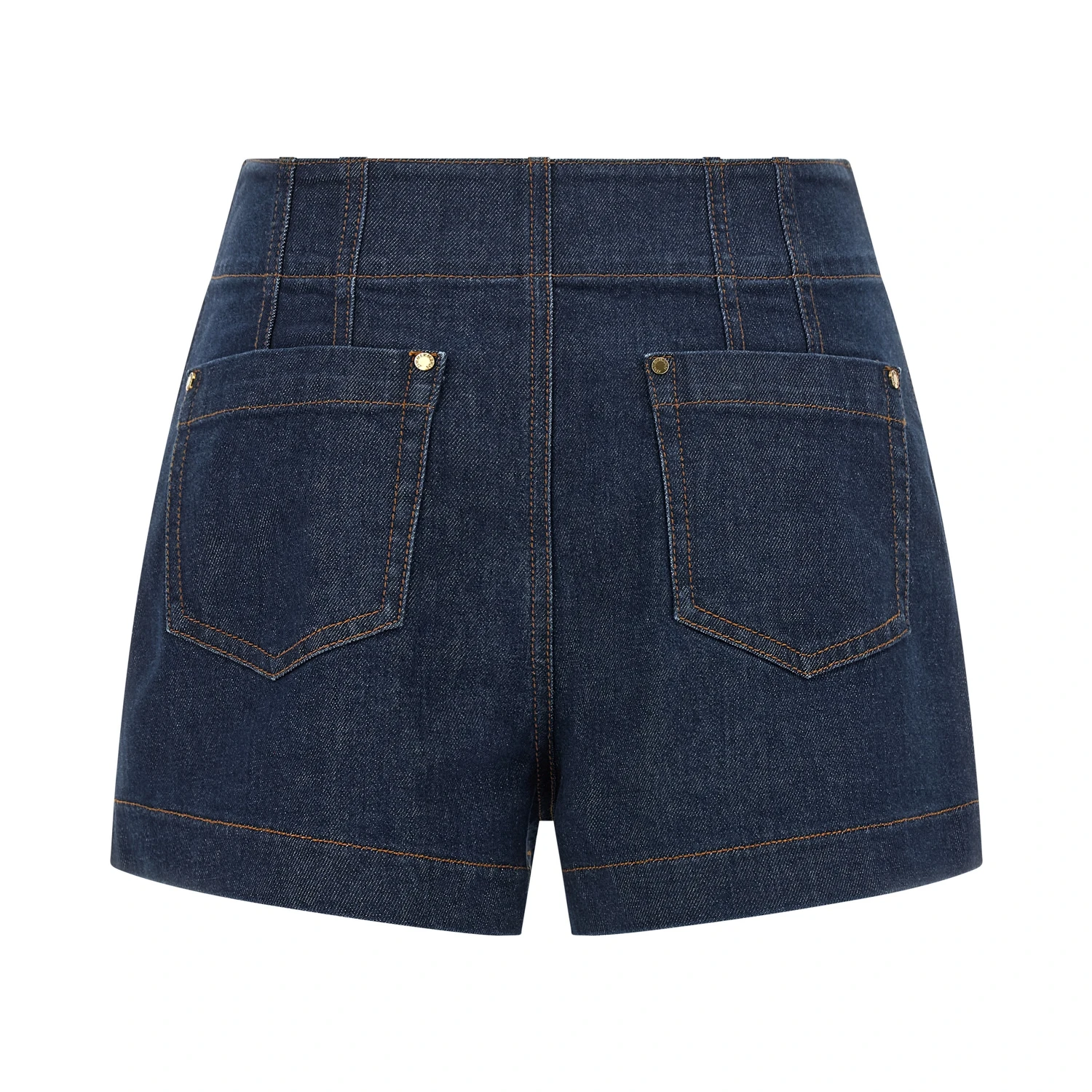 Blue Cotton Bermuda Shorts