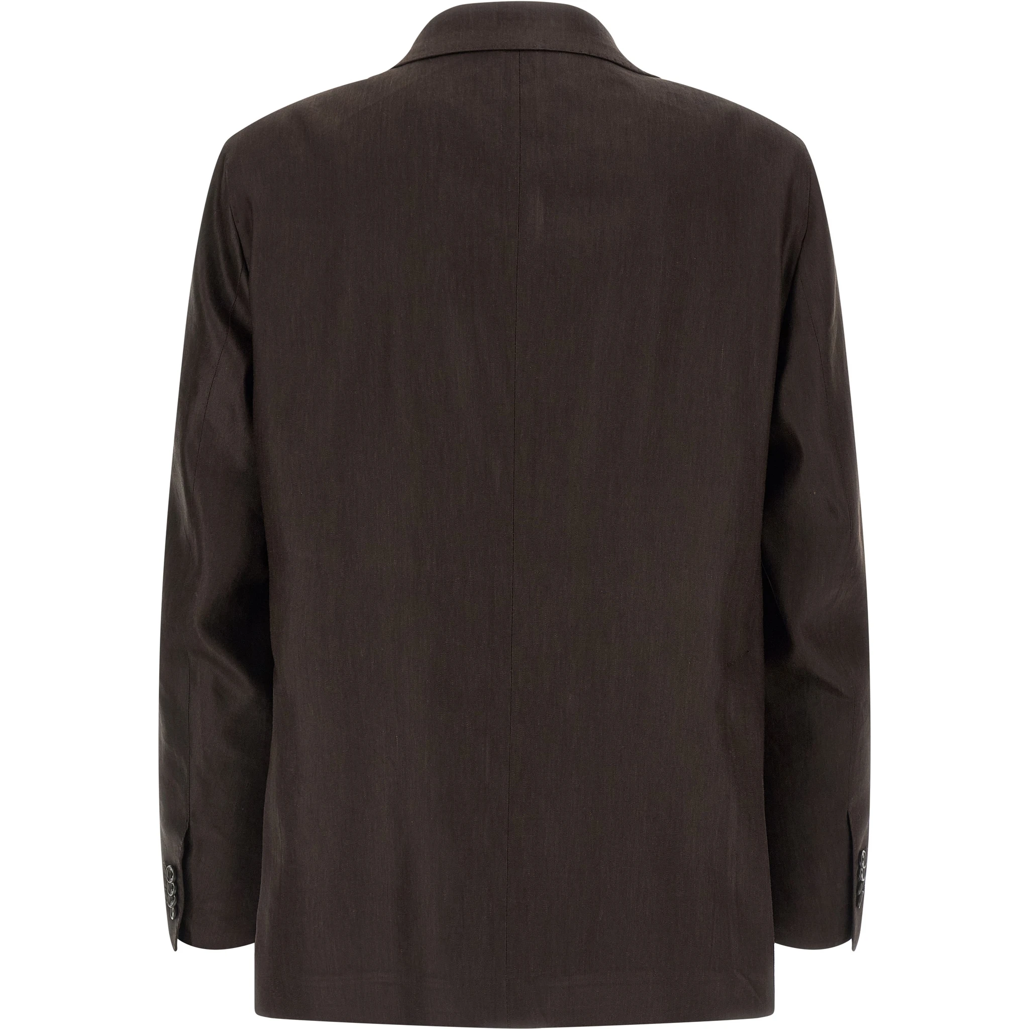 Brown Linen Two-Piece Suit