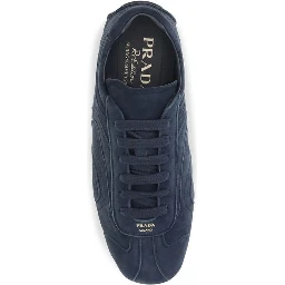 Blue Calf Leather Bos Taurus Athletic Sneakers