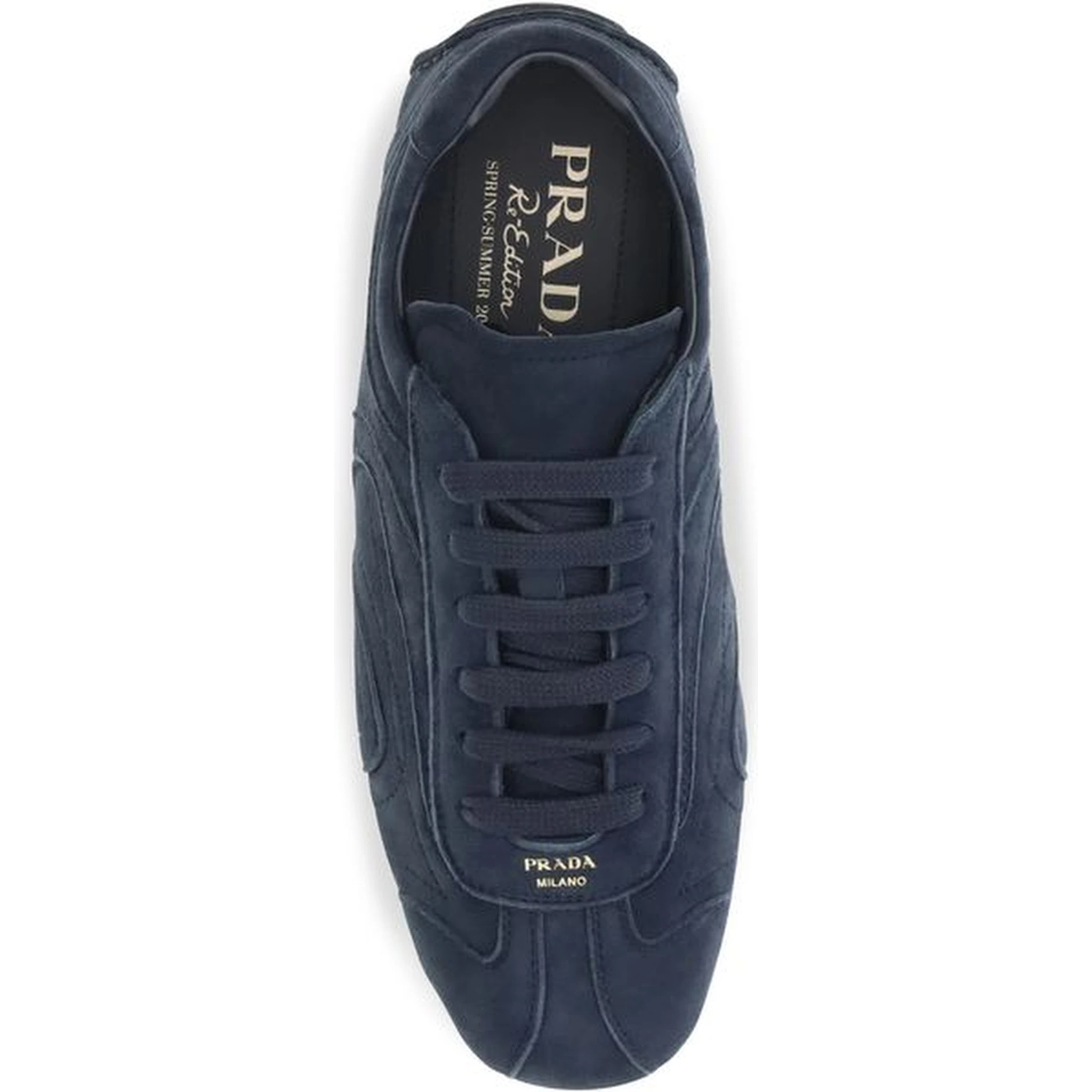 Blue Calf Leather Bos Taurus Athletic Sneakers