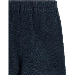 Blue Cotton Bermuda Shorts