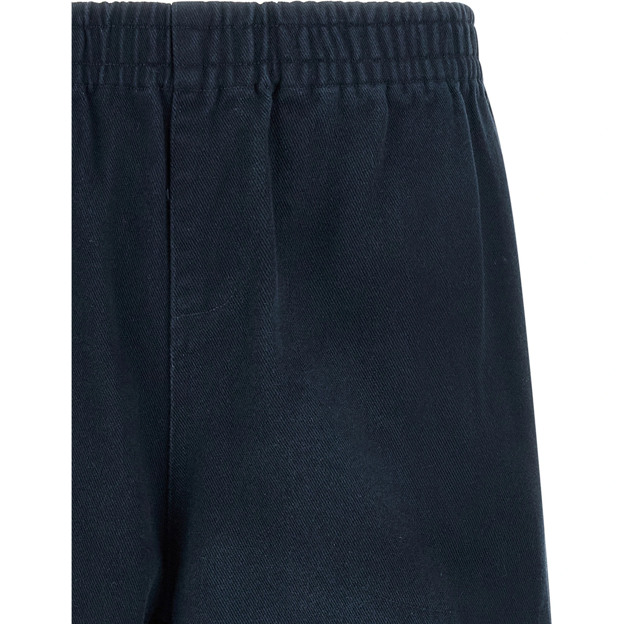 Blue Cotton Bermuda Shorts