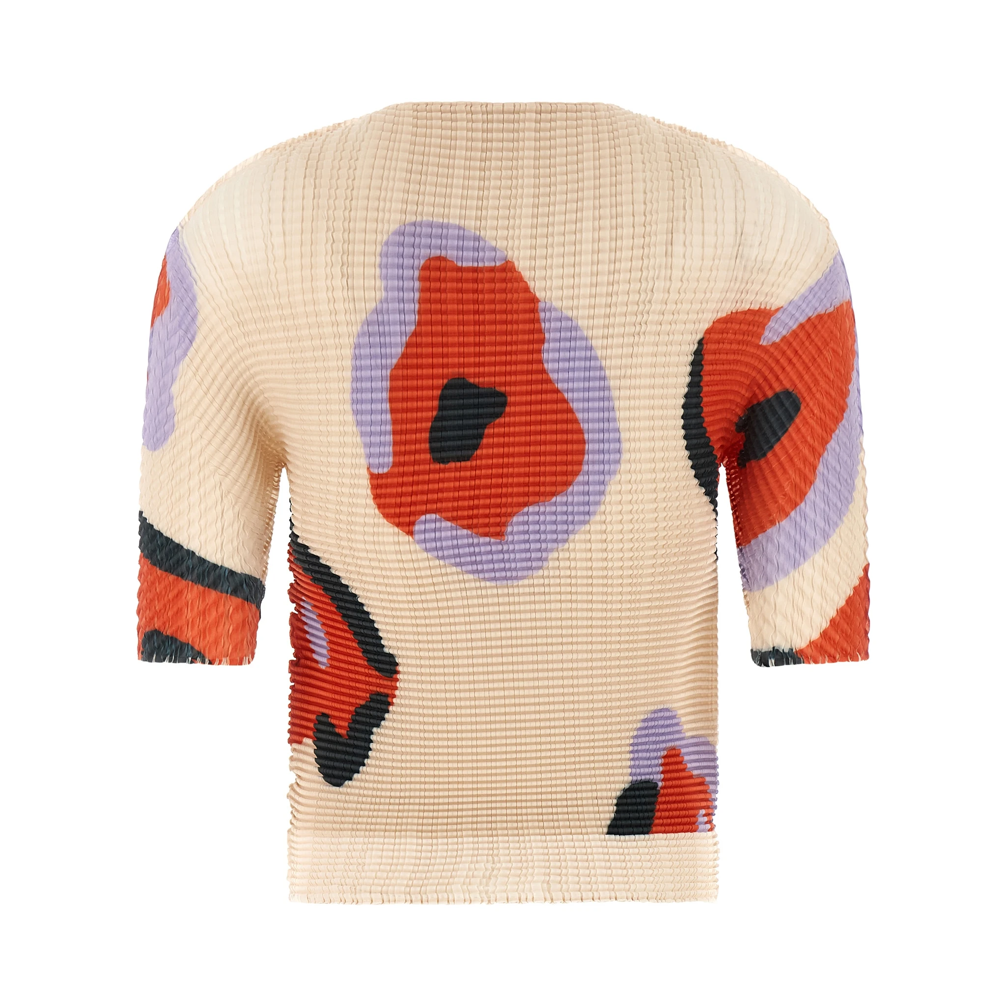 Beige Polyester Pattern Shirt