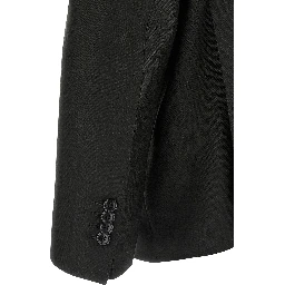 Black Linen Two-Piece Suit