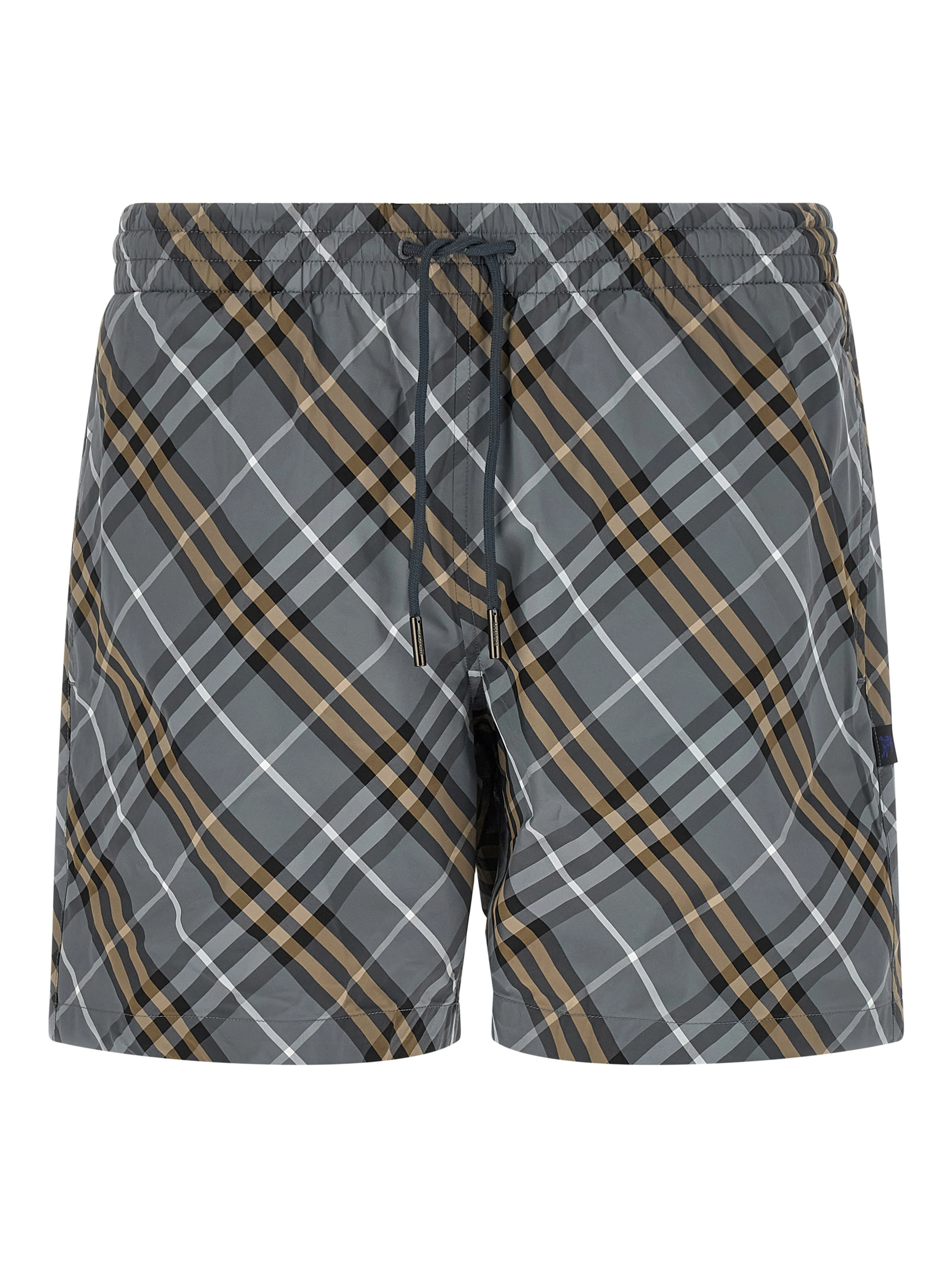 Blue Polyamide Bermuda Shorts