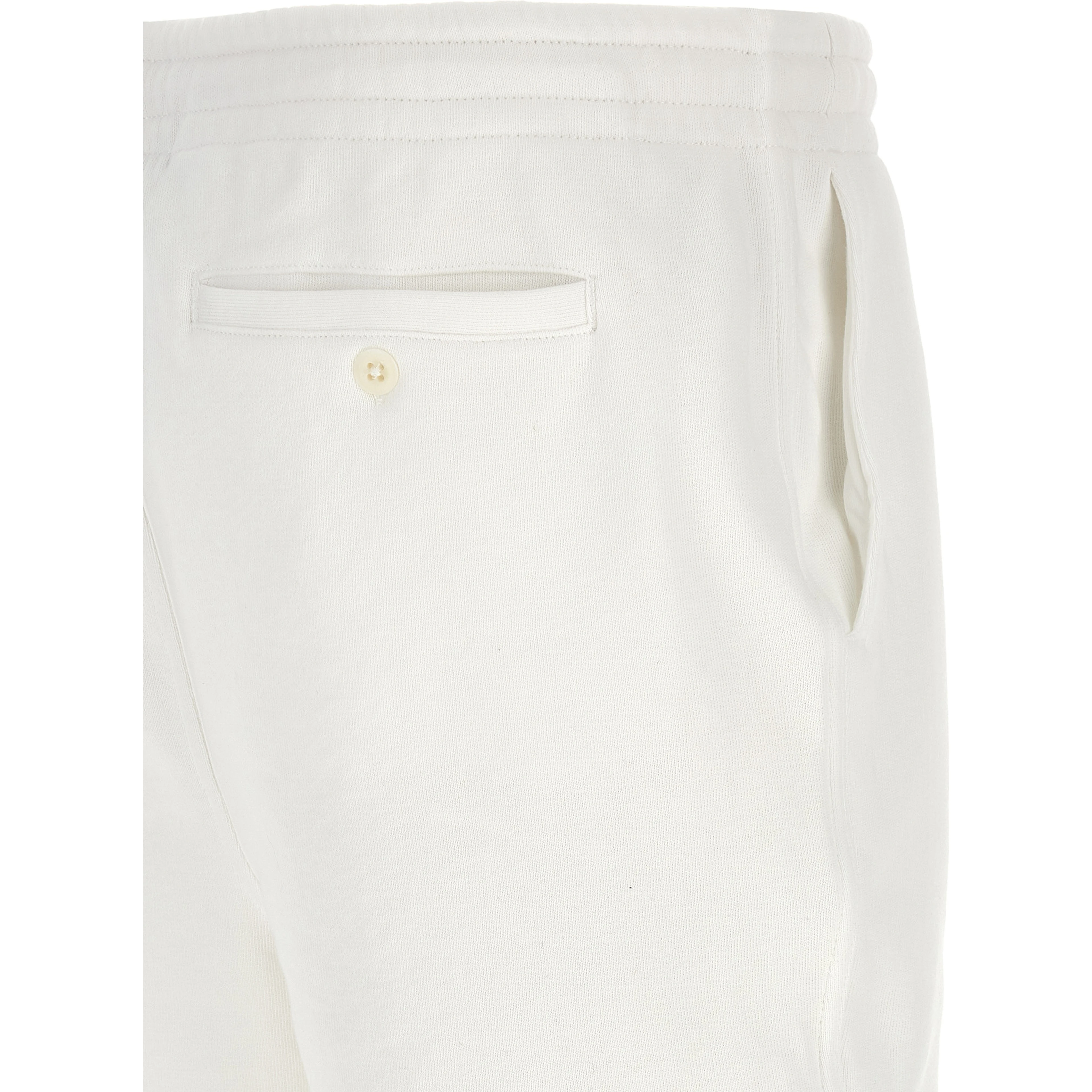 White Cotton Bermuda Shorts