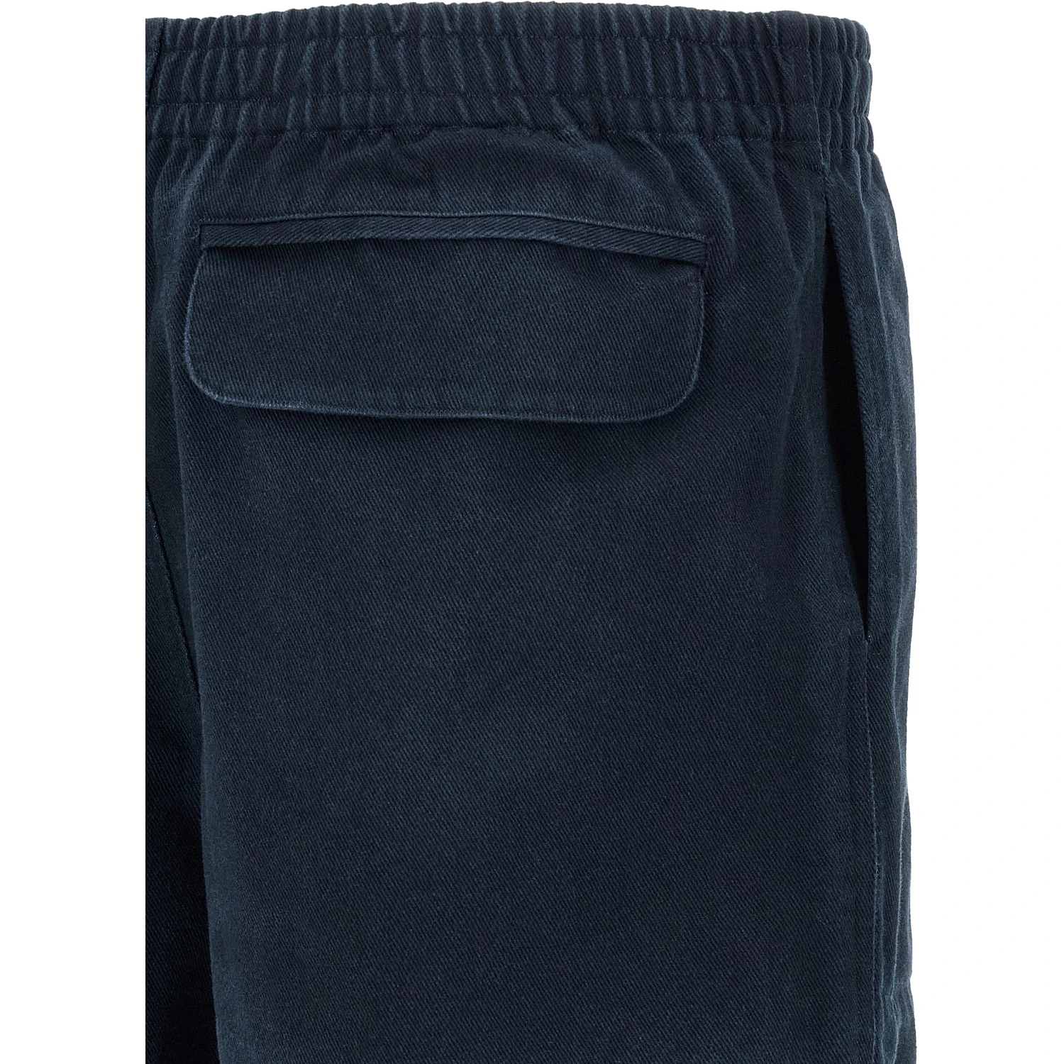 Blue Cotton Bermuda Shorts