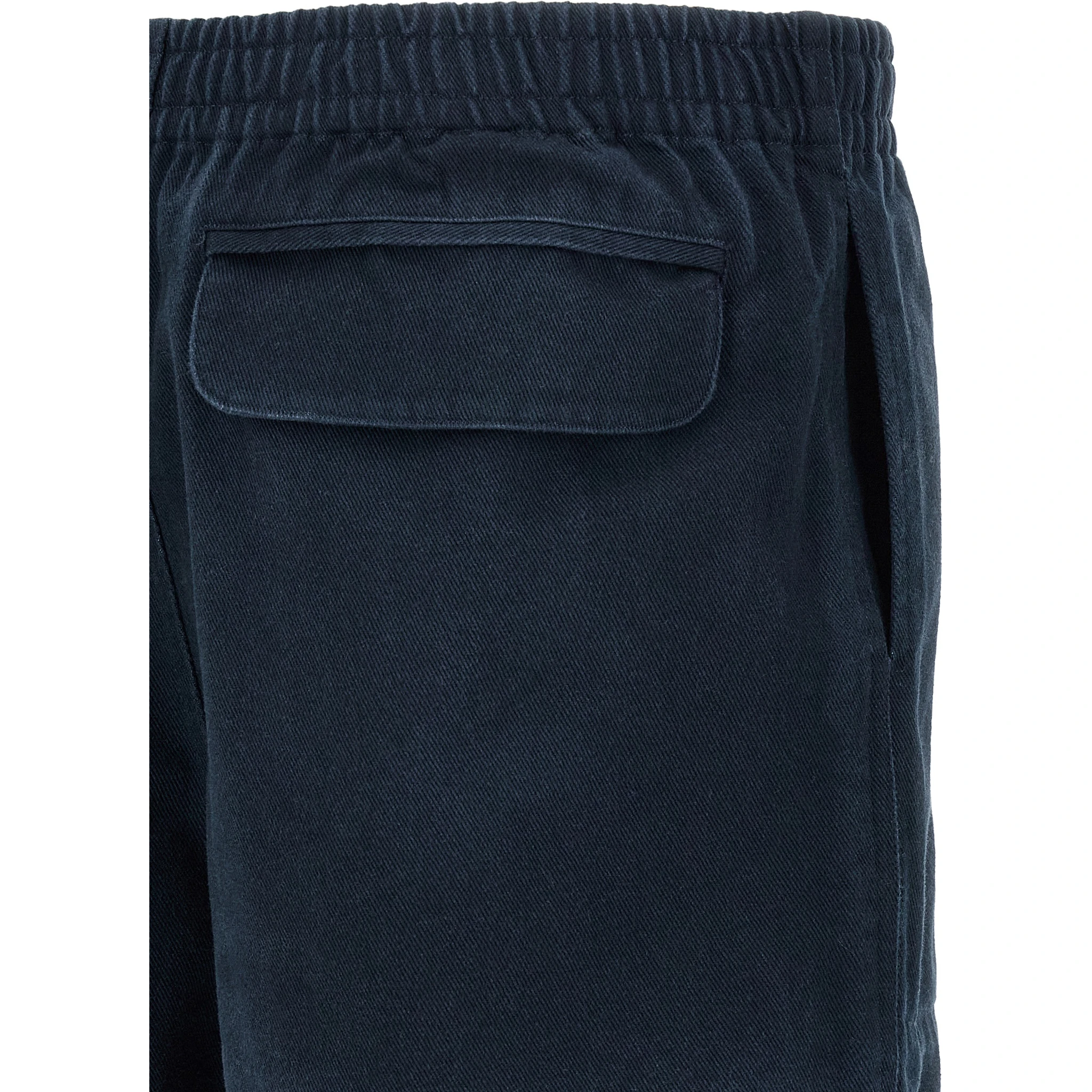 Blue Cotton Bermuda Shorts