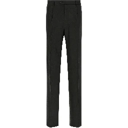 Black Linen Two-Piece Suit