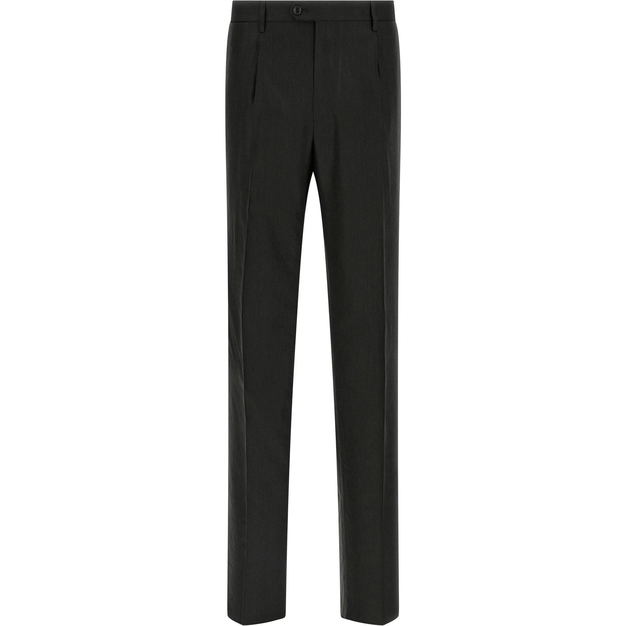 Black Linen Two-Piece Suit