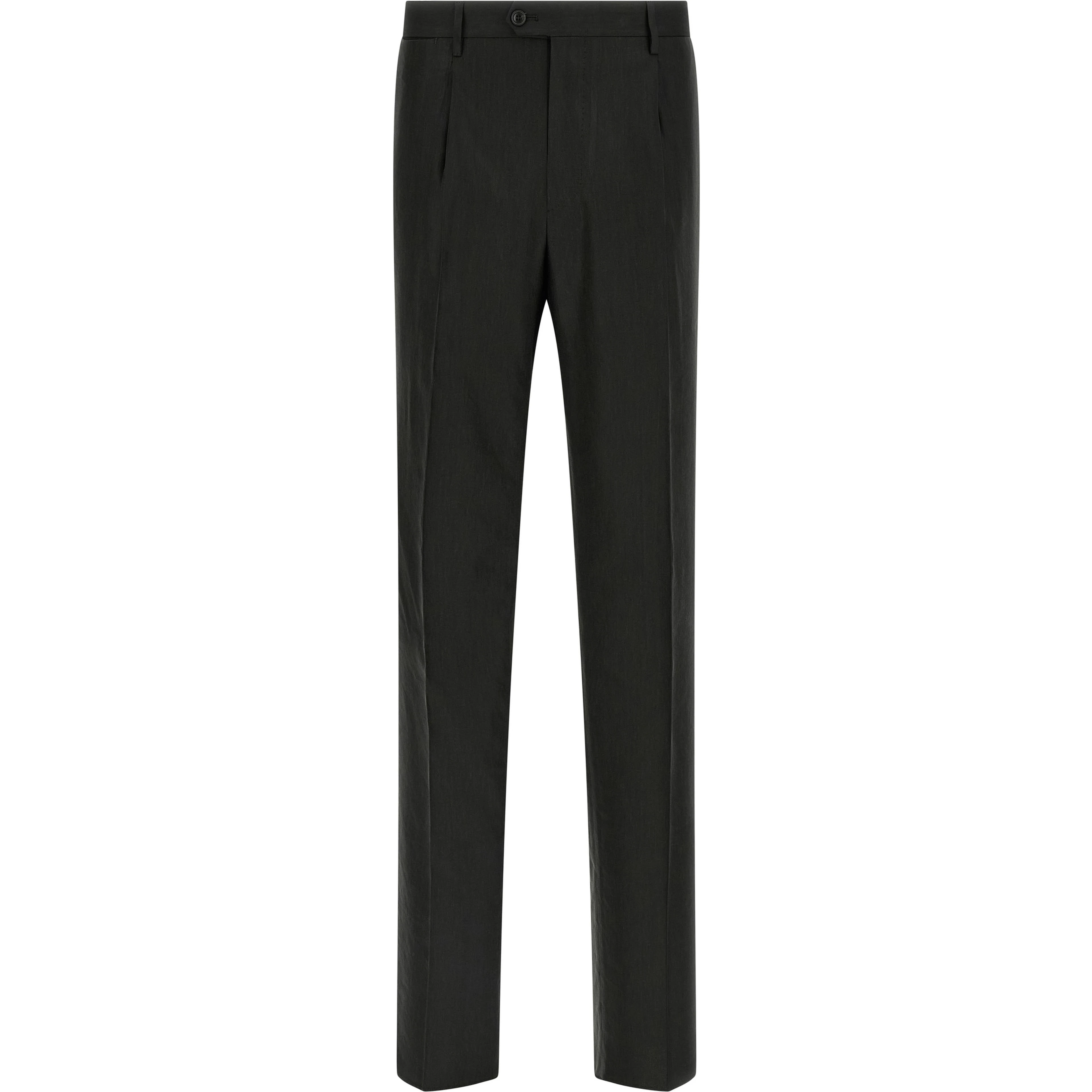 Black Linen Two-Piece Suit
