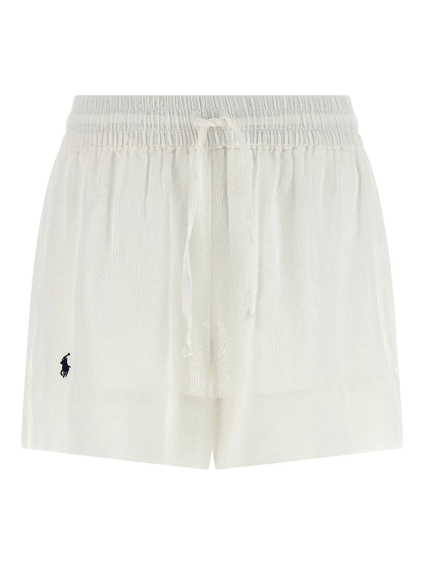White Organic Cotton Bermuda Shorts