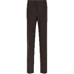 Brown Linen Two-Piece Suit