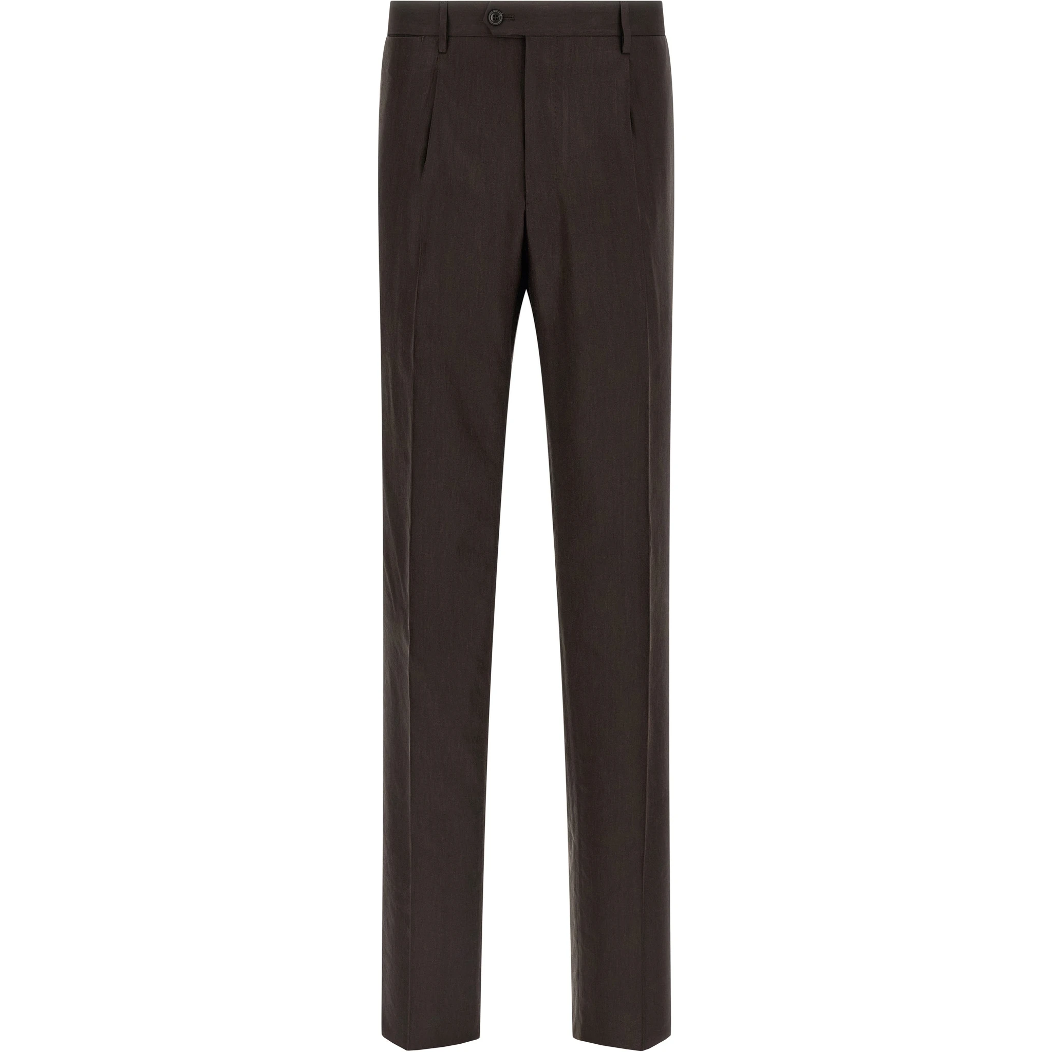Brown Linen Two-Piece Suit