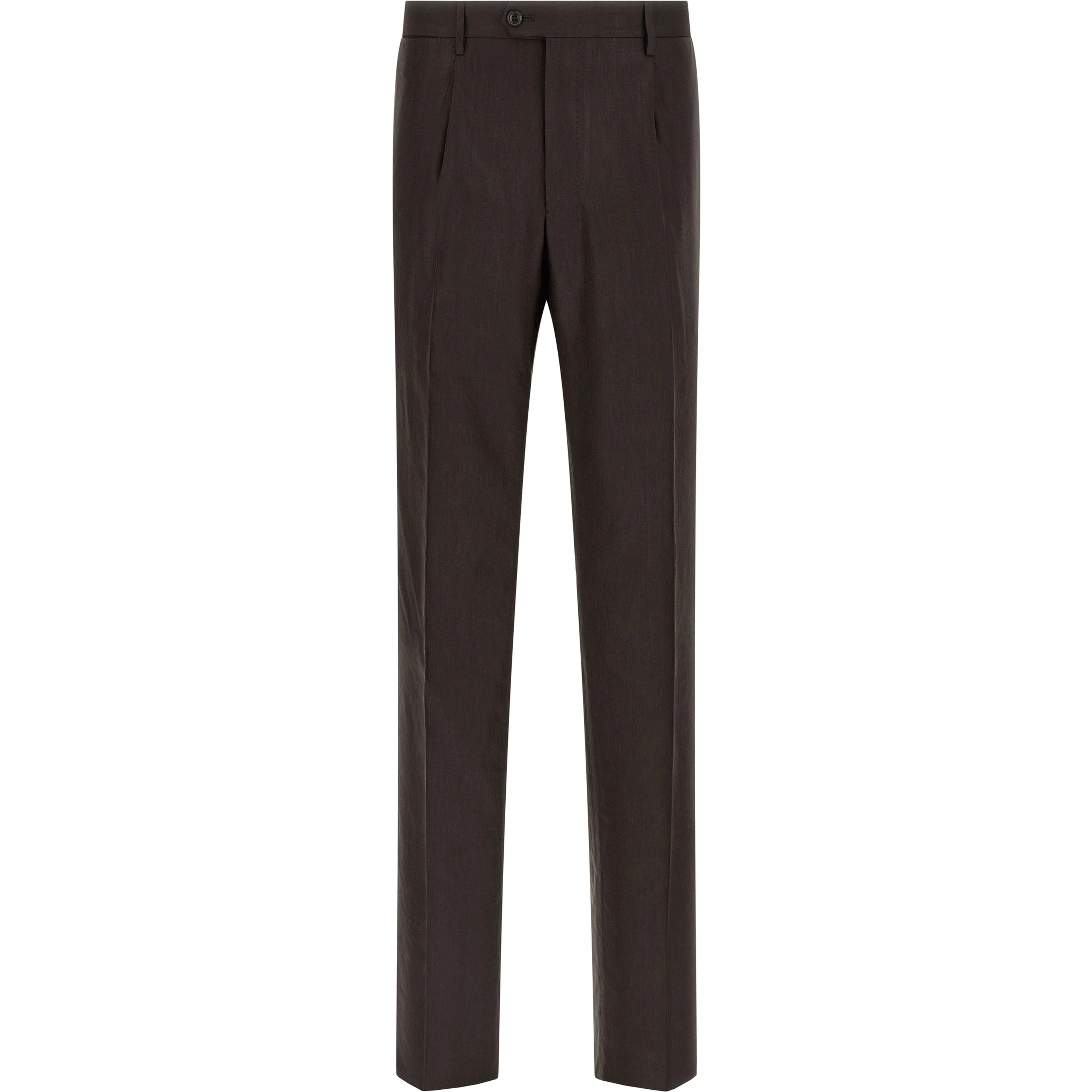 Brown Linen Two-Piece Suit