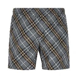 Blue Polyamide Bermuda Shorts