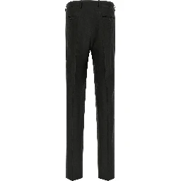 Black Linen Two-Piece Suit
