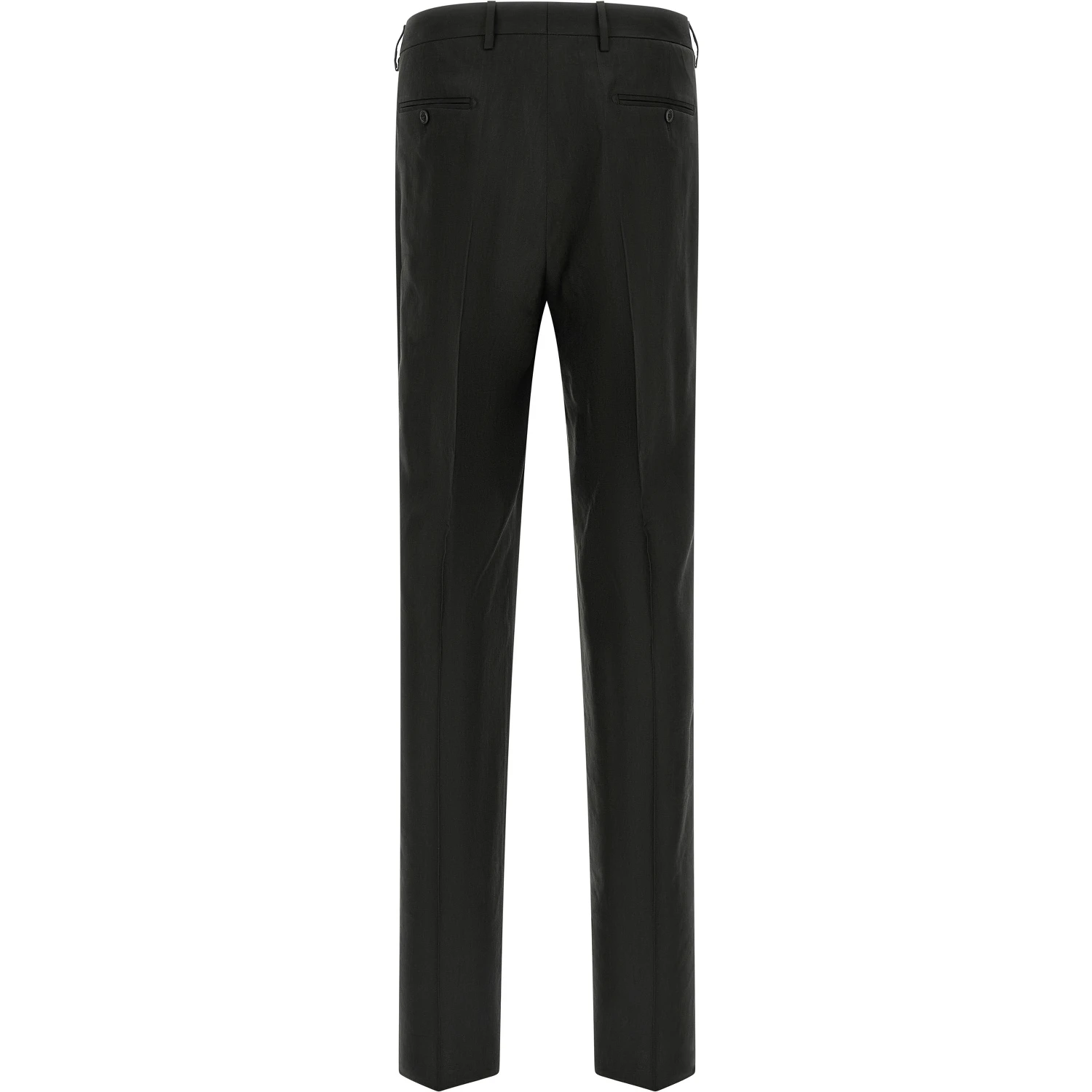 Black Linen Two-Piece Suit