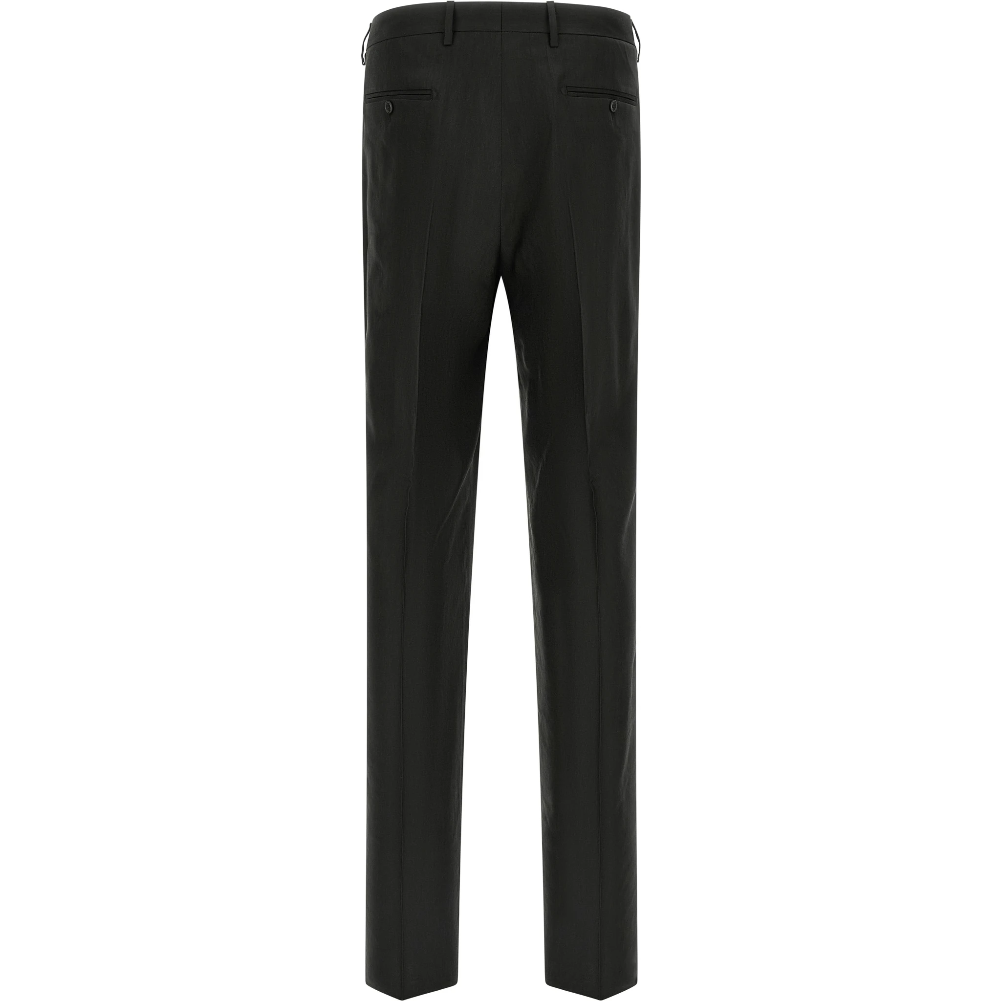 Black Linen Two-Piece Suit