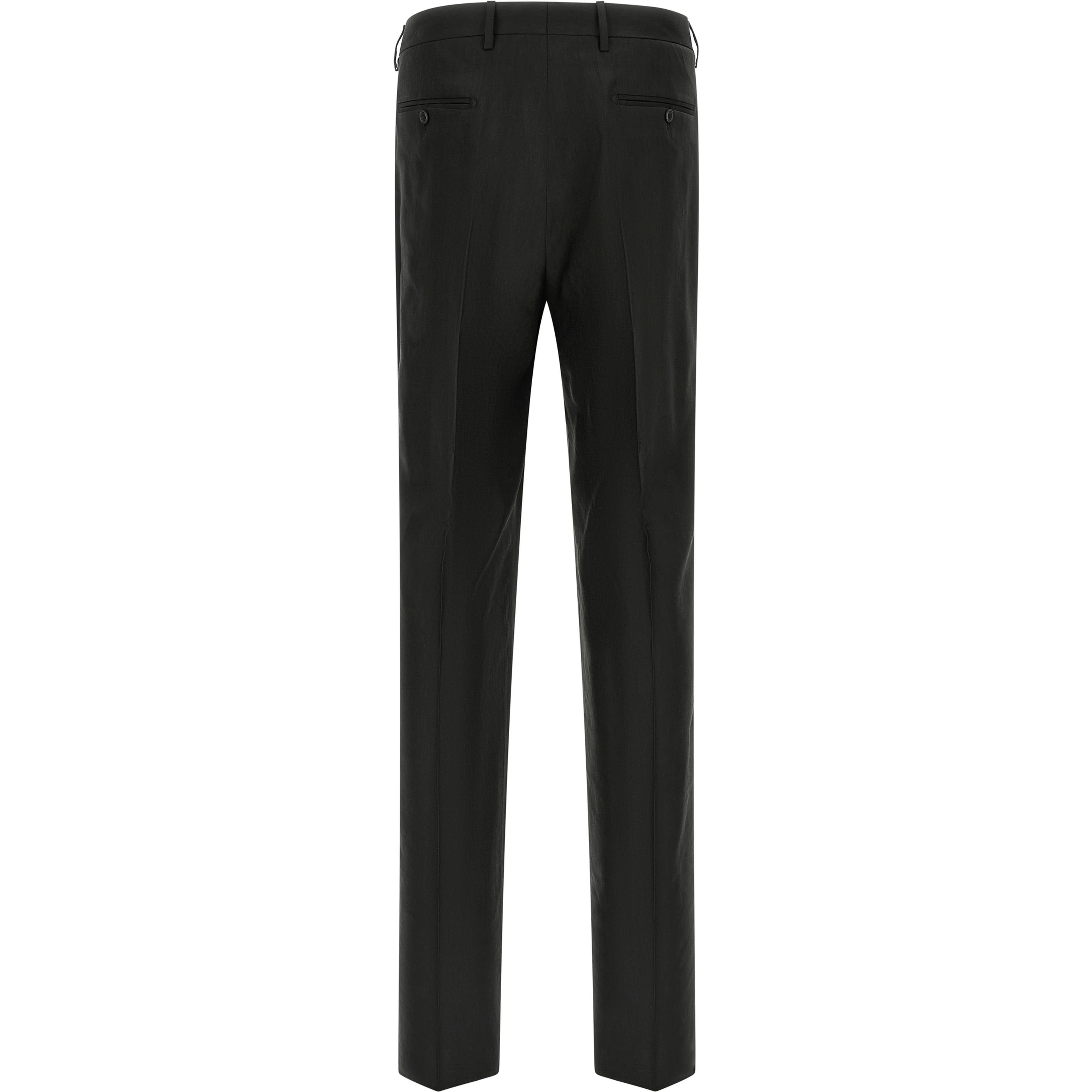 Black Linen Two-Piece Suit
