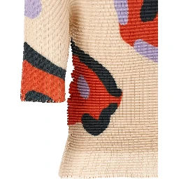 Beige Polyester Pattern Shirt