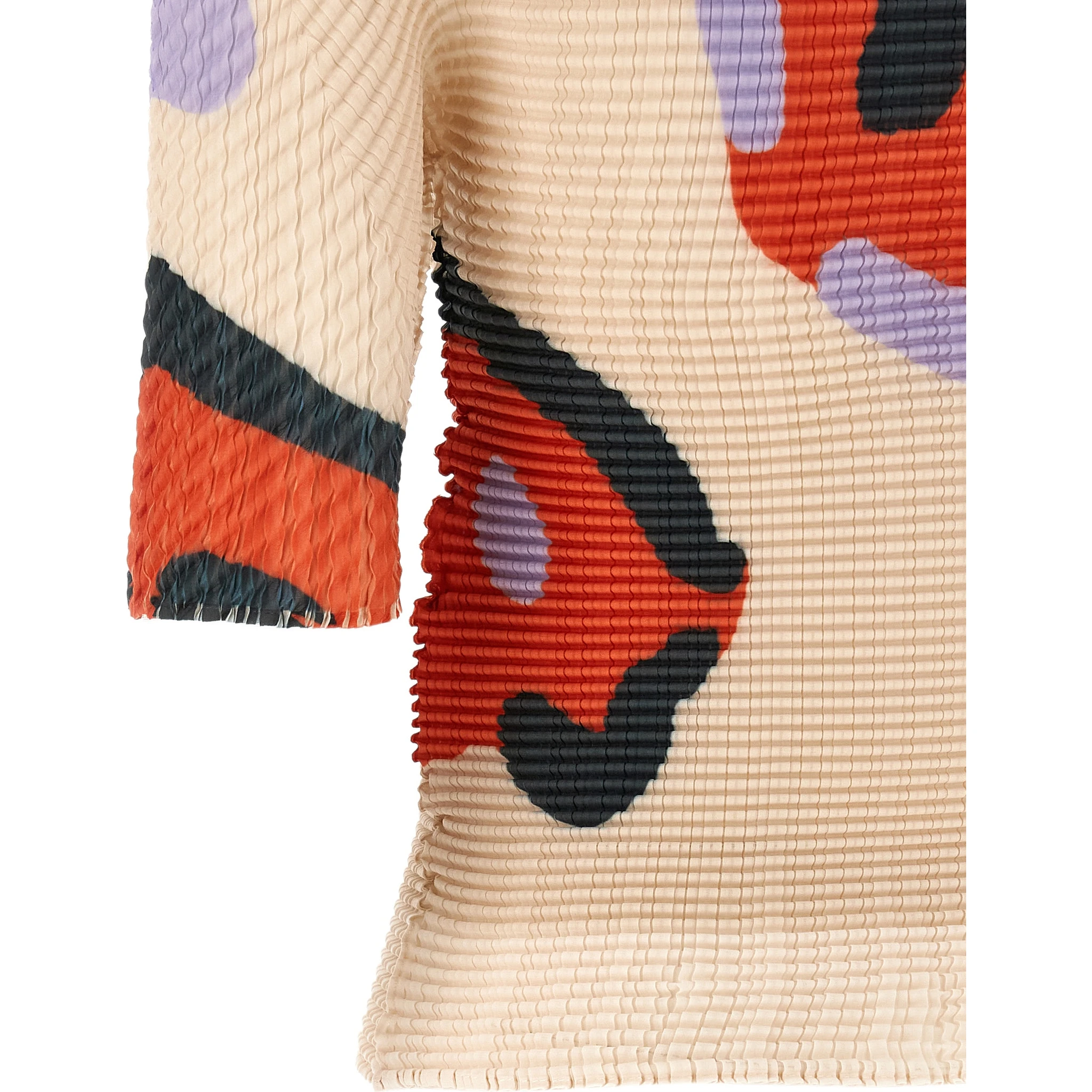 Beige Polyester Pattern Shirt