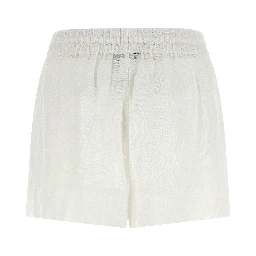 White Organic Cotton Bermuda Shorts