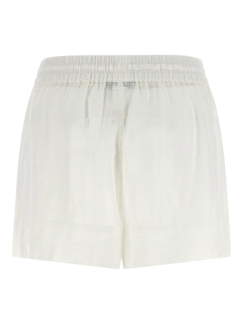 White Organic Cotton Bermuda Shorts
