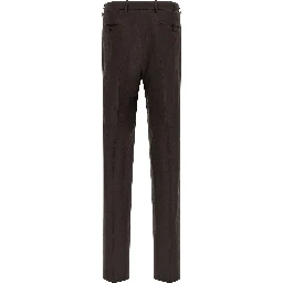 Brown Linen Two-Piece Suit
