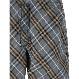 Blue Polyamide Bermuda Shorts