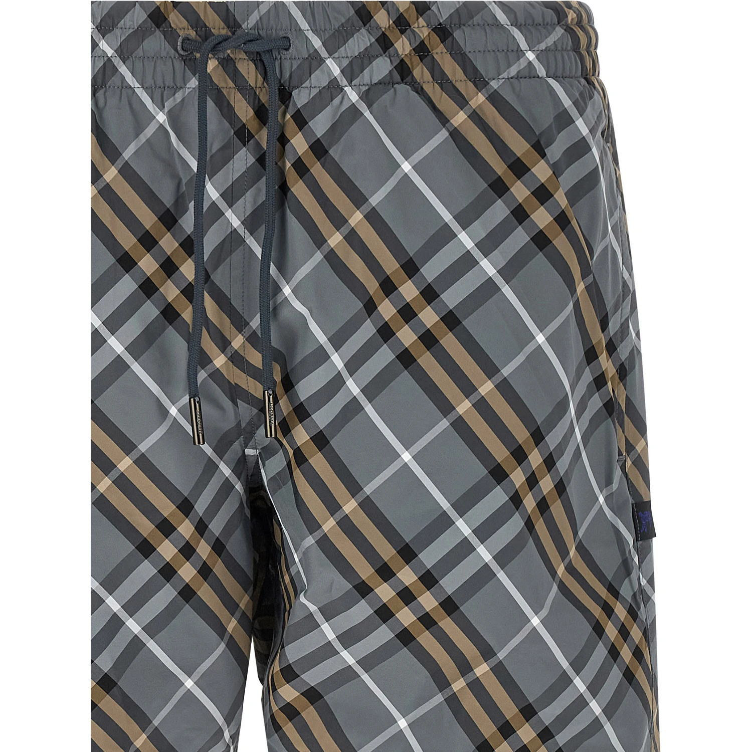 Blue Polyamide Bermuda Shorts