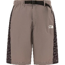 Purple Nylon Bermuda Shorts