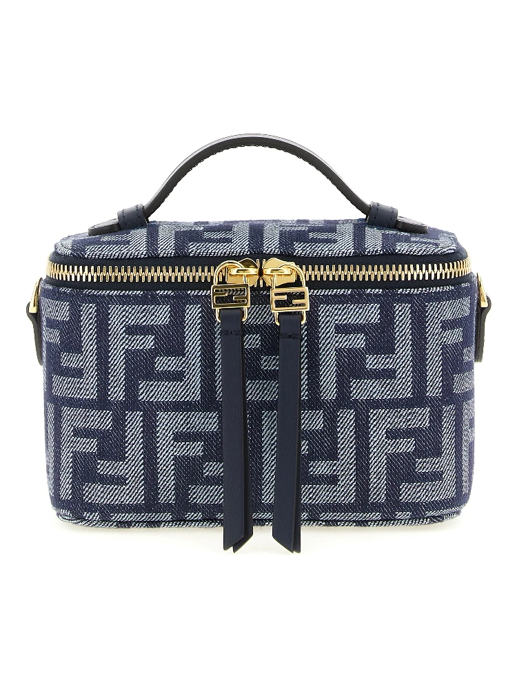 Blue Cotton Handbag
