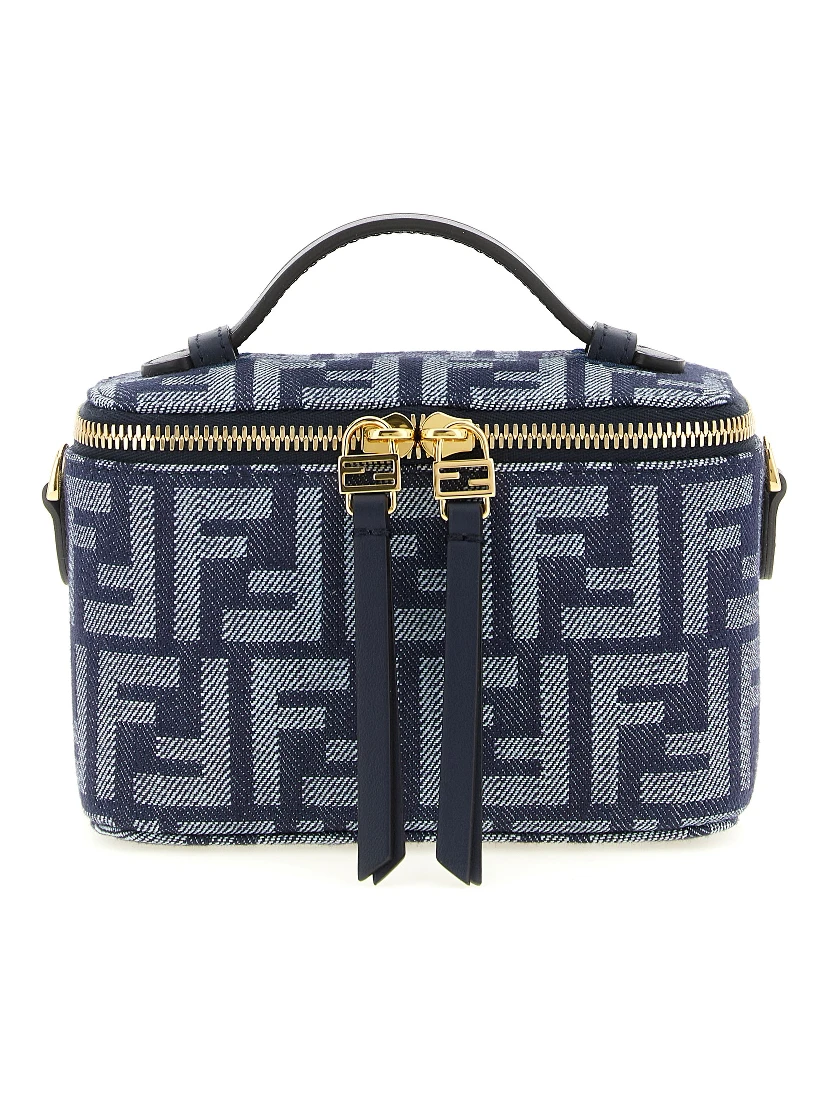 Blue Cotton Handbag